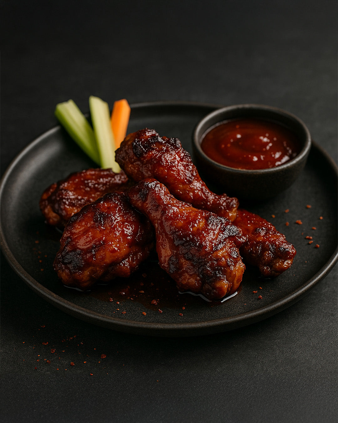 Alitas con El Amarre y BBQ Picante