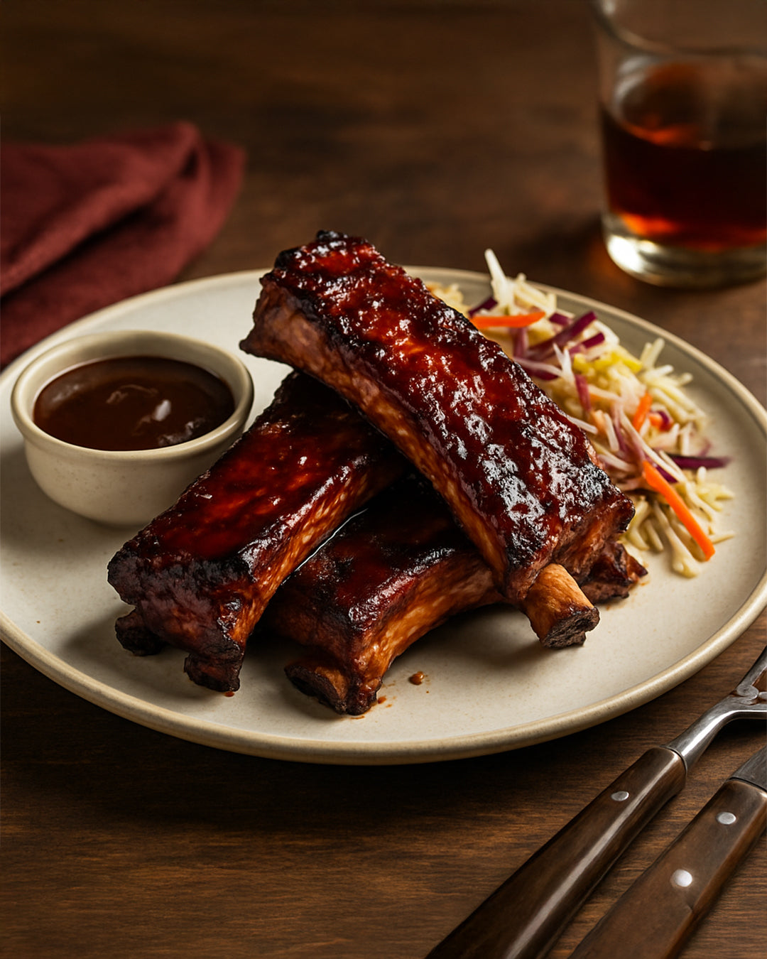 Costillas BBQ Dulces con La Moza